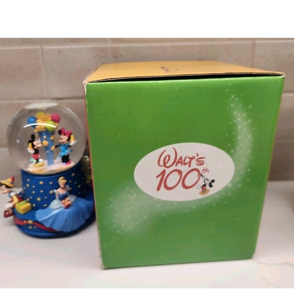 HALLMARK Walt Disney Musical 100th Birthday Water Globe Limited Edition With Box - Picture 3 of 9